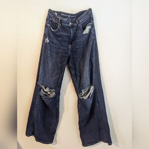 AE super high waisted baggy stretch jeans